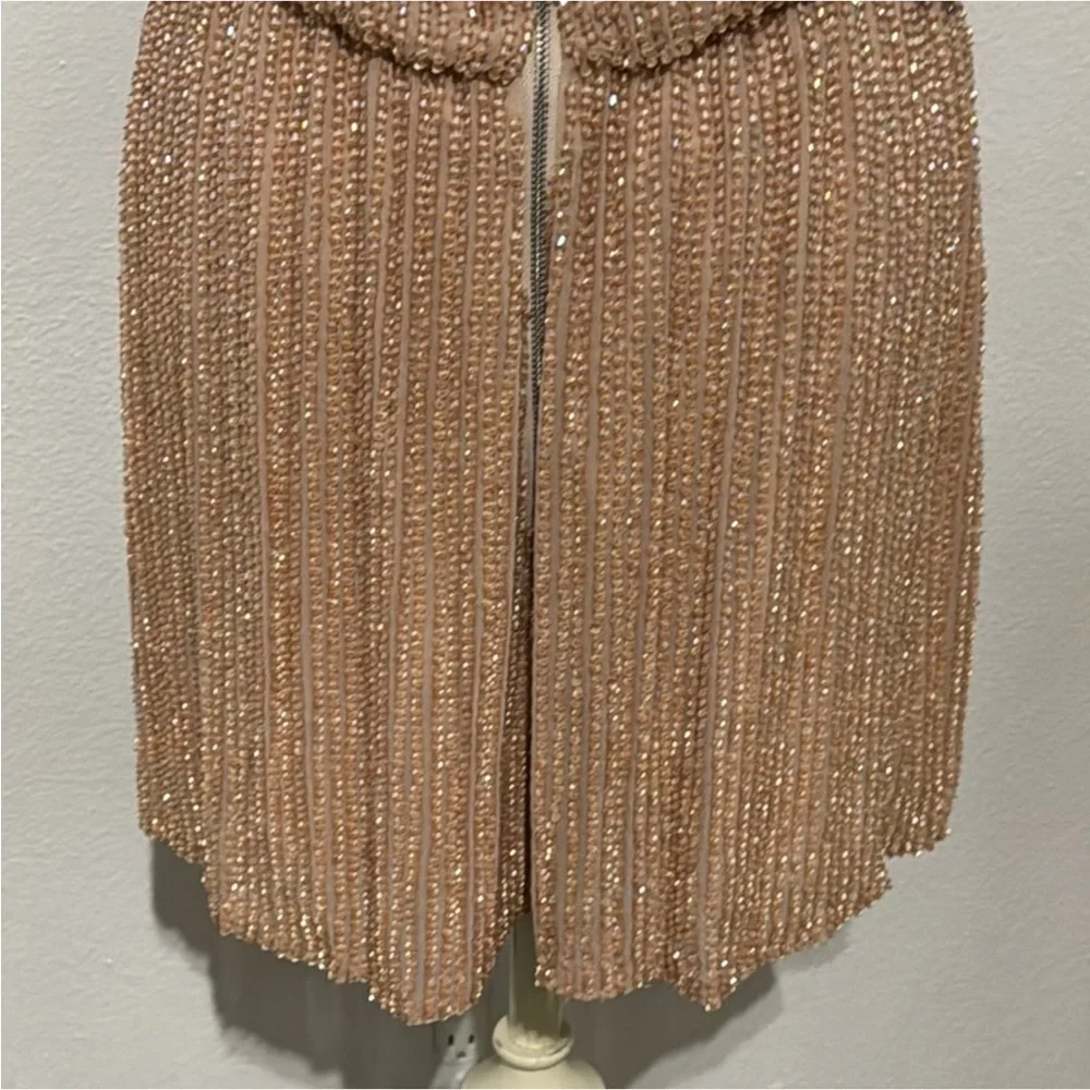 Authentic Alice + Olivia beaded one piece shorts designer jumpsuit romper sz 12